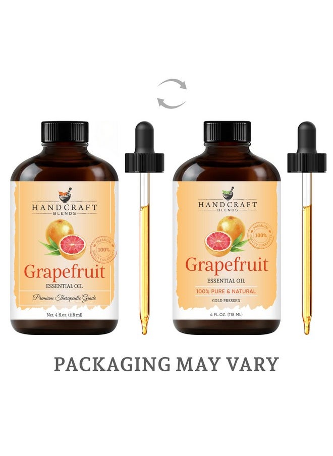 handcraft Blends Grapefruit Essential Oil Huge 4 Fl Oz 100% Pure And Natural Premium Grade With Glass Dropper  - Image 2