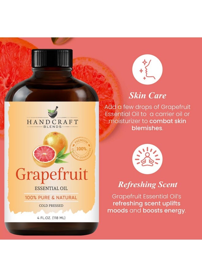 handcraft Blends Grapefruit Essential Oil Huge 4 Fl Oz 100% Pure And Natural Premium Grade With Glass Dropper  - Image 5