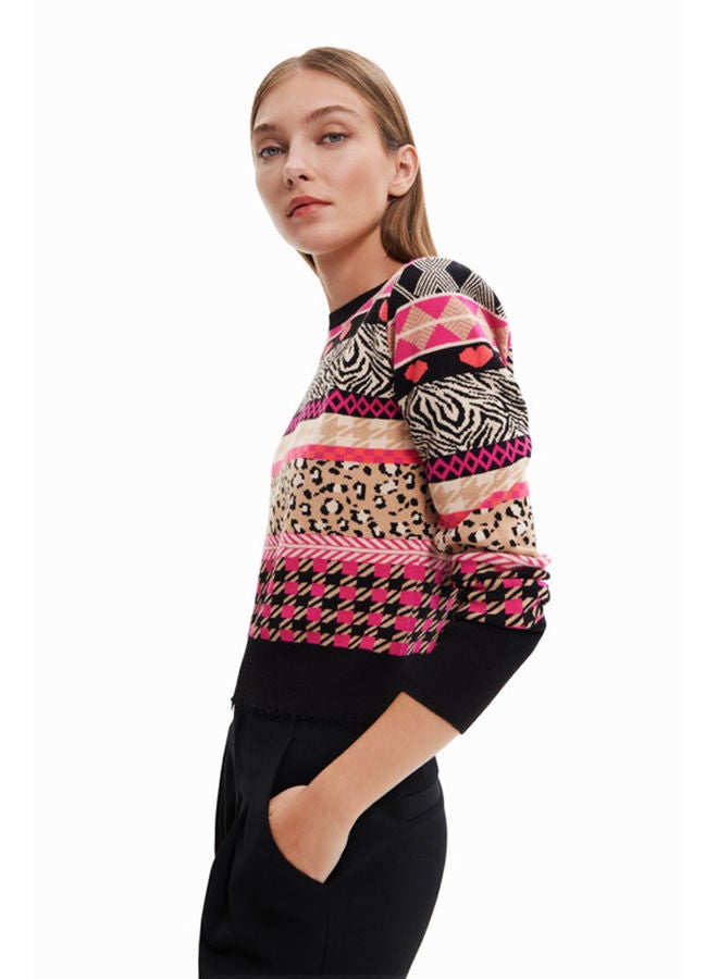 DESIGUAL بلوفر بحواف رفيعة  - Image 3