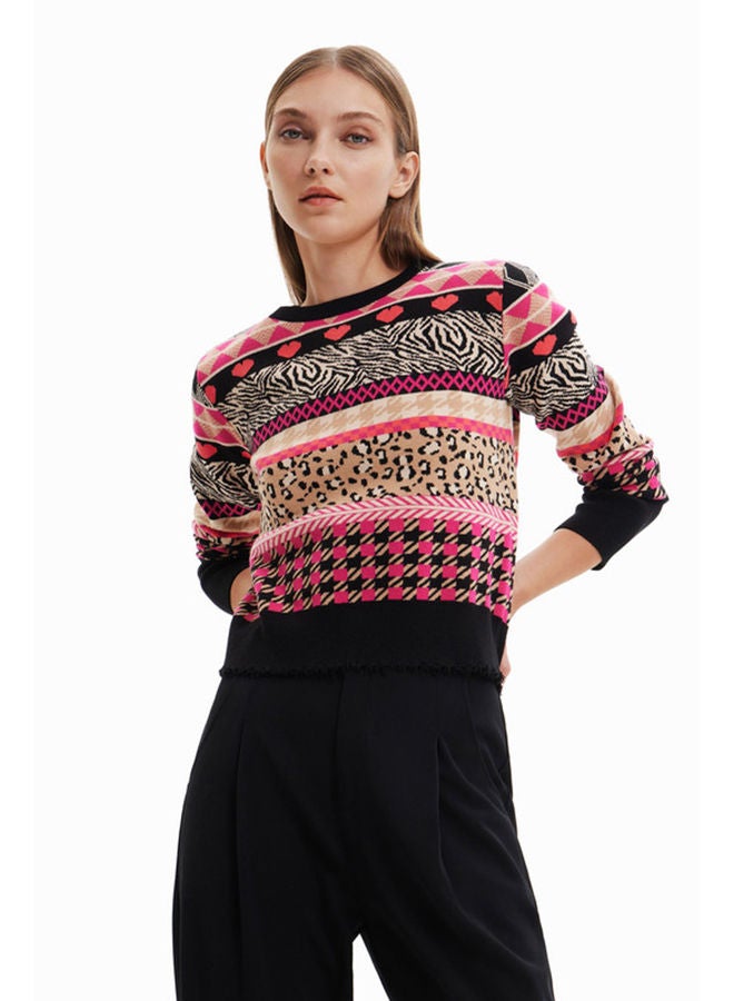 DESIGUAL بلوفر بحواف رفيعة  - Image 1