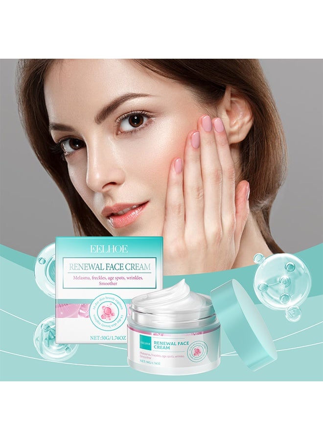 EELHOE Renewal Face Cream, Dark Spot Remover For Face, Anti-Wrinkle Cream for Melasma and Freckles, Repair and Brighten Cream, Face Cream for All Skin Sypes - 50G - Image 2