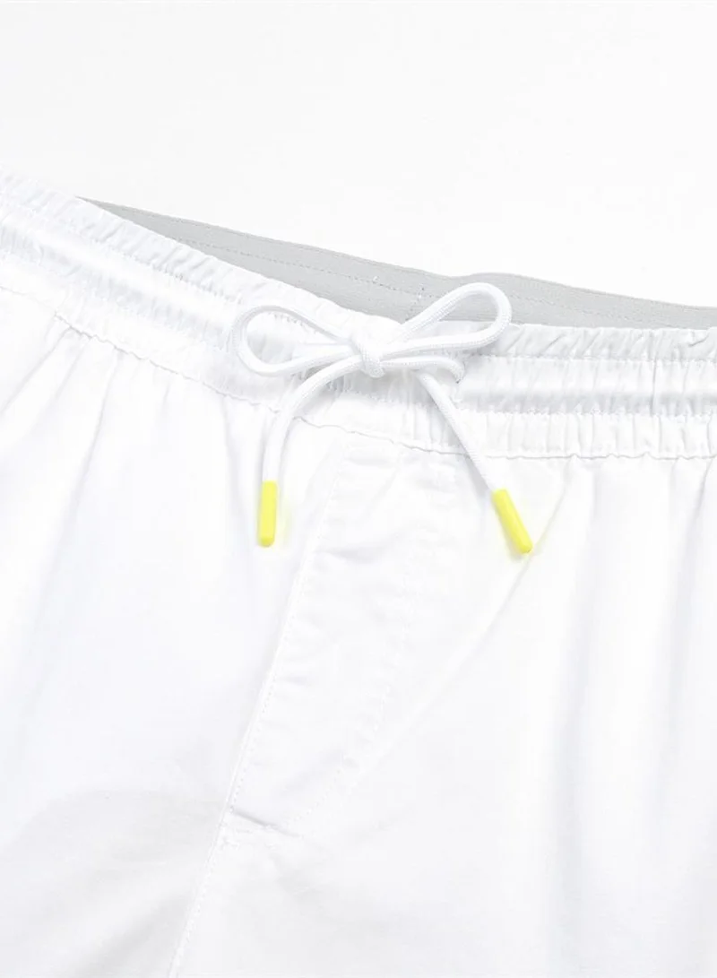 GIORDANO  Men's Cotton Twill Bermuda Shorts: Slim Fit, Elastic Waist, Ultimate Comfort for Men | Best Price UAE