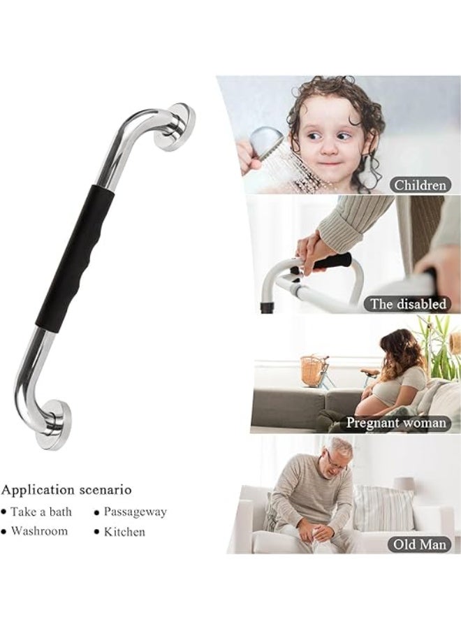 2 PCS Shower Grab Bar,40cm Stainless Steel Bathroom Shower Handle,Grab Bars for Bathroom,Safety Hand Rail Support, Assist Bath Handle for Elderly,Handicap,Senior - Image 4