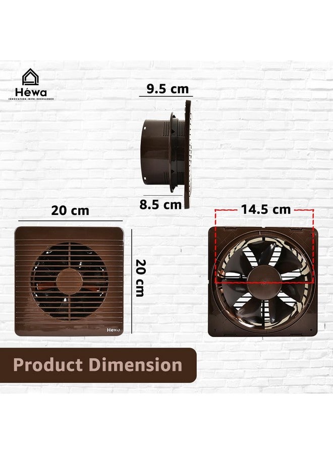 HEWA HEWA Onyx 6 inch 150mm high speed Ventilation Exhaust Fan for bathroom, kitchen with 2 year warranty (BROWN) - Image 5