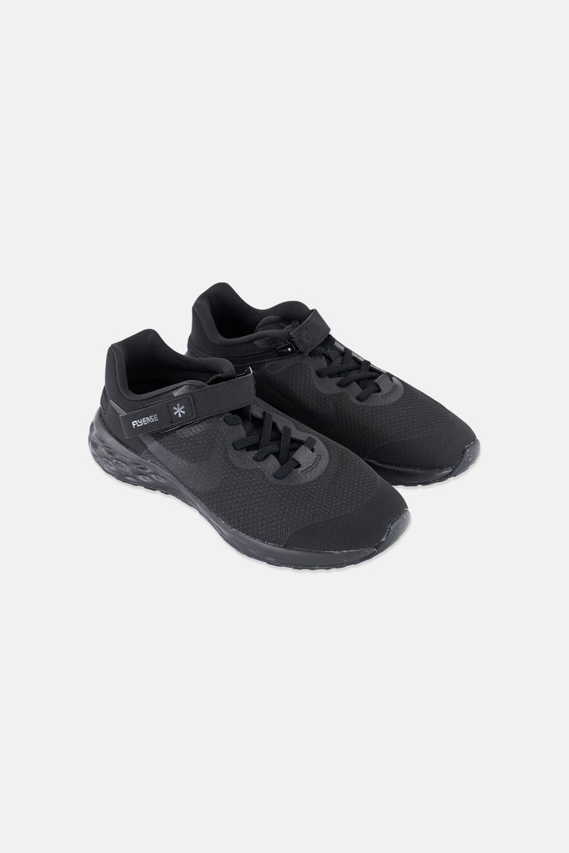 Nike Kids Girl Revolution 6 FlyEase Running Shoes, Black  - Image 1
