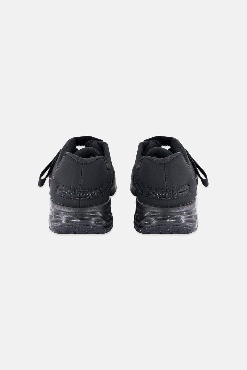 Nike Kids Girl Revolution 6 FlyEase Running Shoes, Black  - Image 4