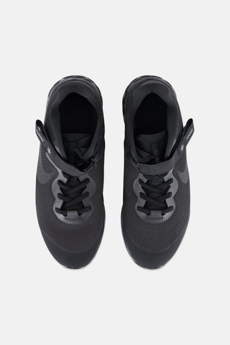 Nike Kids Girl Revolution 6 FlyEase Running Shoes, Black  - Image 3