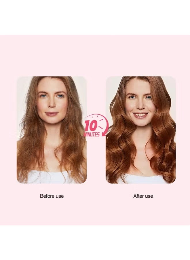 AETHER Thermal Brush, Blowout Boost 1.5 inch Heated Round Brush for Blowout Look, Dual Voltage, Pink, Sakura, Tourmaline Ceramic, Negative Ion Technology, 5 Temperature Settings, Less Damage - Image 4