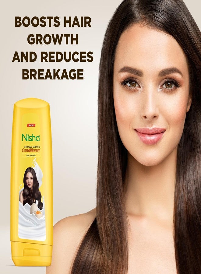 Nisha Conditioner for Strong and Smooth Hair, Egg Protein Conditioner for All Hair Types, Conditioners for Dry and Frizzy Hair (180ml Bottle) - Image 5