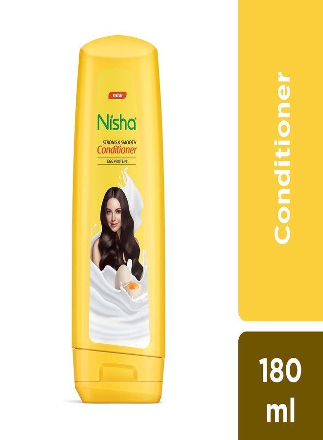 Nisha Conditioner for Strong and Smooth Hair, Egg Protein Conditioner for All Hair Types, Conditioners for Dry and Frizzy Hair (180ml Bottle) - Image 2