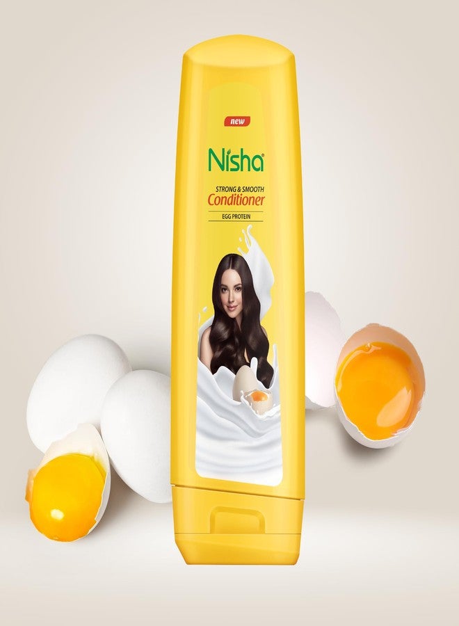 Nisha Conditioner for Strong and Smooth Hair, Egg Protein Conditioner for All Hair Types, Conditioners for Dry and Frizzy Hair (180ml Bottle) - Image 3