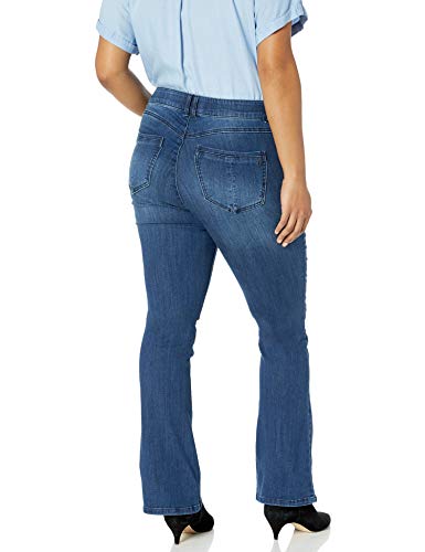 Democracy Womens Plus Size Ab Solution Itty Boot Jeans, Blue, 16 US - Image 4