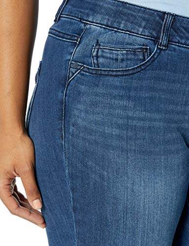Democracy Womens Plus Size Ab Solution Itty Boot Jeans, Blue, 16 US - Image 2