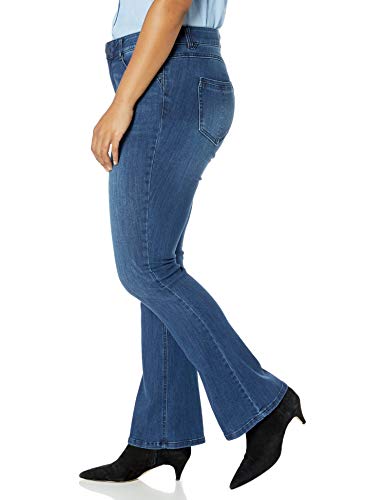 Democracy Womens Plus Size Ab Solution Itty Boot Jeans, Blue, 16 US - Image 3