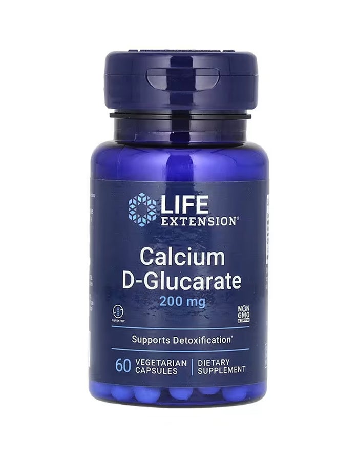 Life Extension Calcium D-Glucarate 200 mg 60 Vegetarian Capsules