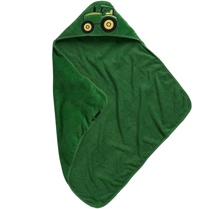 John Deere Infant Green Hooded Towel - LP63815 - Image 1
