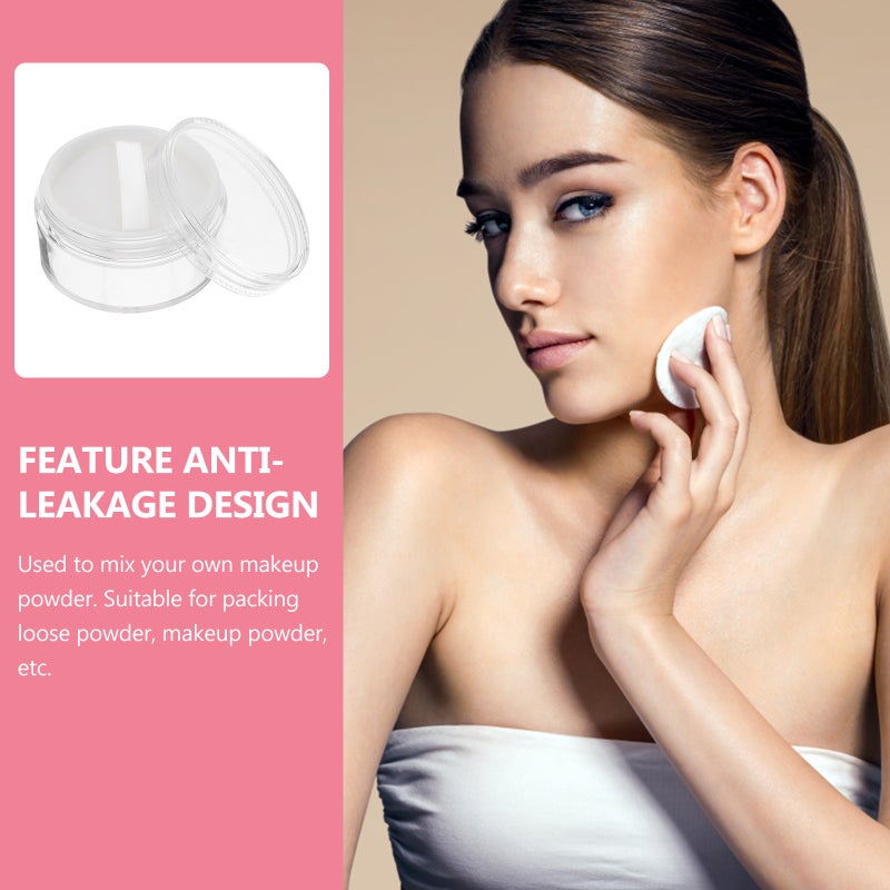 3Pcs Mini Loose Powder Boxes Portable Makeup Powder Subpackage Case Cosmetic Travelling Bottle with Puff 50g - Image 5