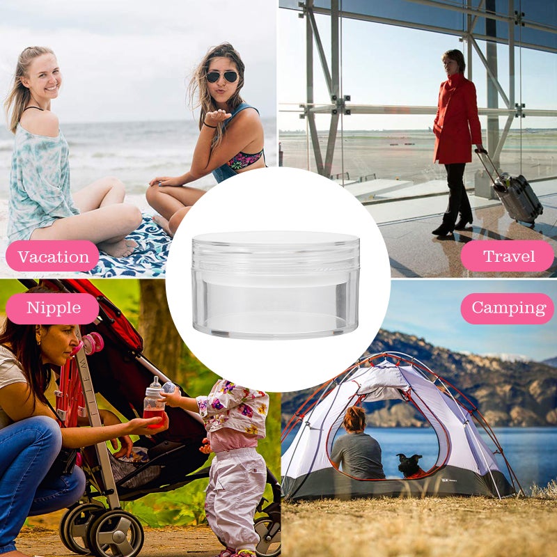 3Pcs Mini Loose Powder Boxes Portable Makeup Powder Subpackage Case Cosmetic Travelling Bottle with Puff 50g - Image 4