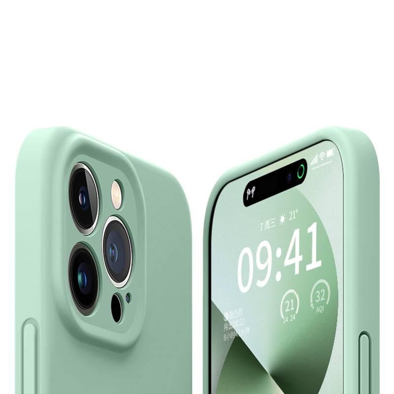 غطاء واقي | سيليكون سائل | وردي | مقاوم للصدمات لـ iPhone 14 / 14 Plus / 14 Pro / 14 Pro Max - Image 3