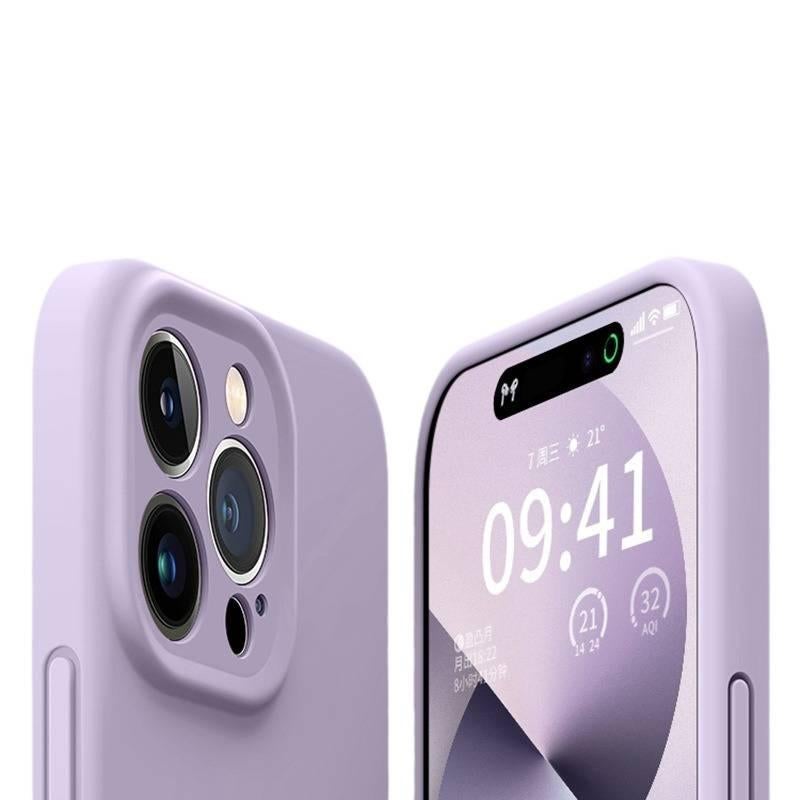 غطاء واقي | سيليكون سائل | وردي | مقاوم للصدمات لـ iPhone 14 / 14 Plus / 14 Pro / 14 Pro Max - Image 5