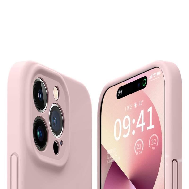 غطاء واقي | سيليكون سائل | وردي | مقاوم للصدمات لـ iPhone 14 / 14 Plus / 14 Pro / 14 Pro Max - Image 2