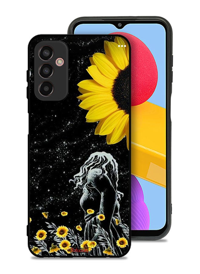 Tolwak Samsung Galaxy M13 Protective Case Cover Girl Look At Moon Art - Image 1
