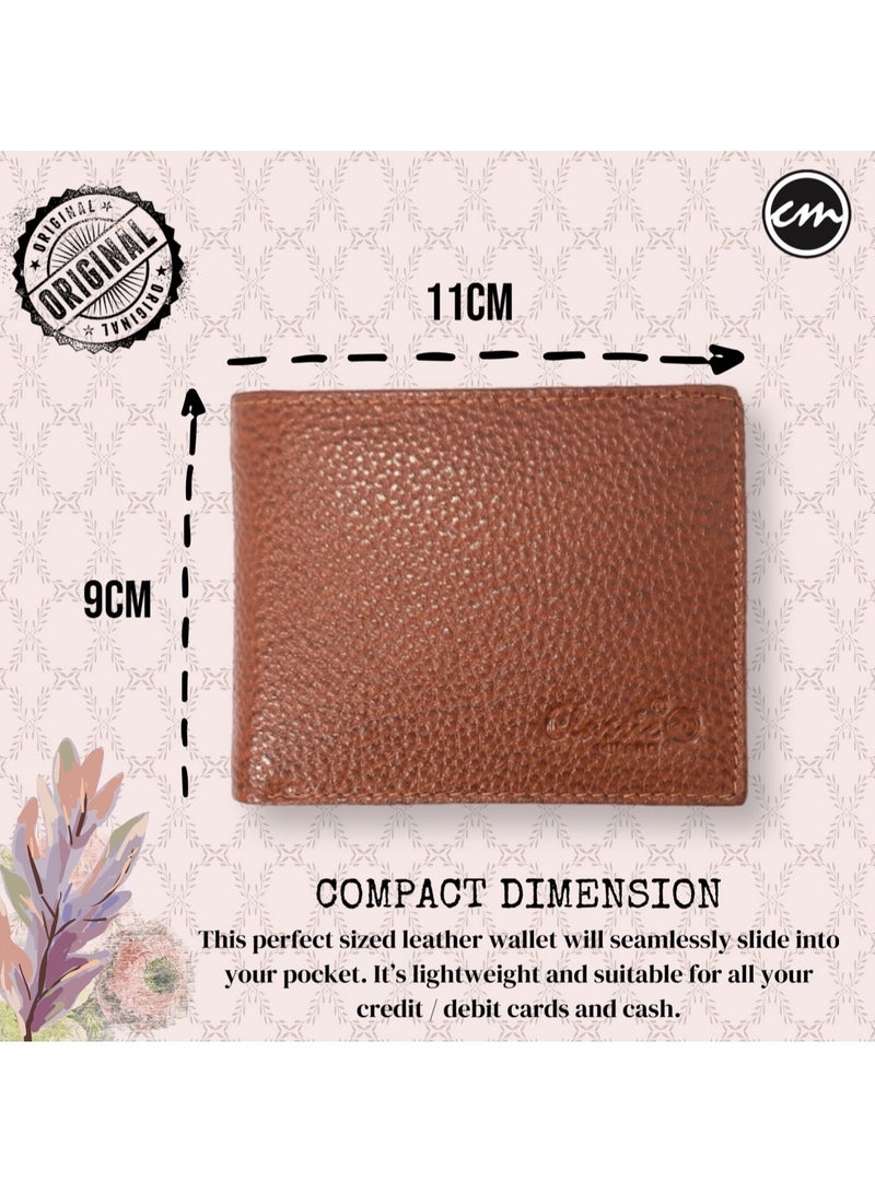Classic Milano Classic Milano Wallet for Men - Genuine Leather Card Holder Wallet, RFID Blocking Bifold Mens Wallet with Coin Pouch, Slim Wallet for Men, Durable Man Wallet - Ideal Gift  - Image 4