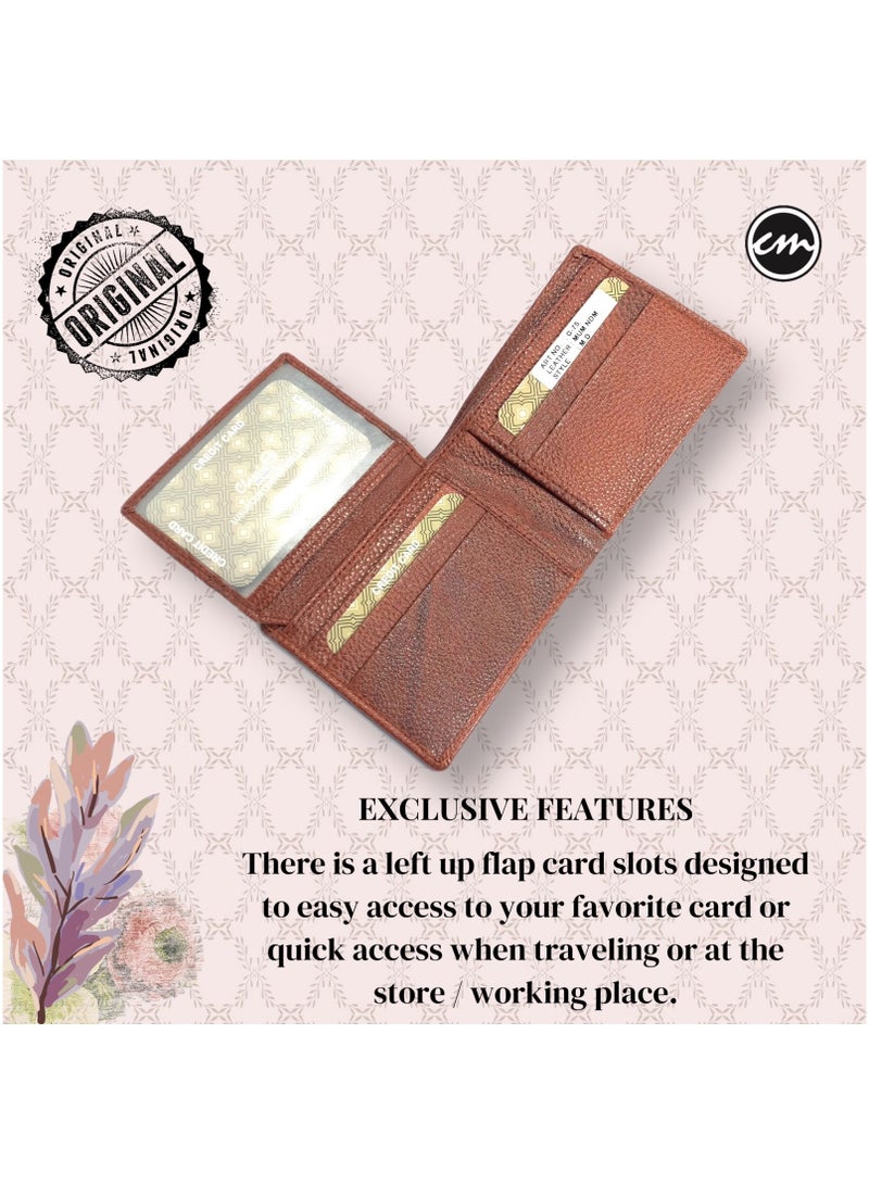Classic Milano Classic Milano Wallet for Men - Genuine Leather Card Holder Wallet, RFID Blocking Bifold Mens Wallet with Coin Pouch, Slim Wallet for Men, Durable Man Wallet - Ideal Gift  - Image 5