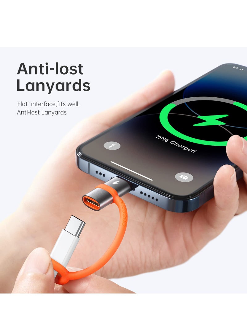 KASTWAVE محول USB C إلى Lightning، محول Type C بقوة 36W للشحن السريع لهاتف 14/13/12/11/XS/XR/SE/AirPods، يناسب محول شاحن MacBook USB C الأصلي، يدعم نقل البيانات - Image 2