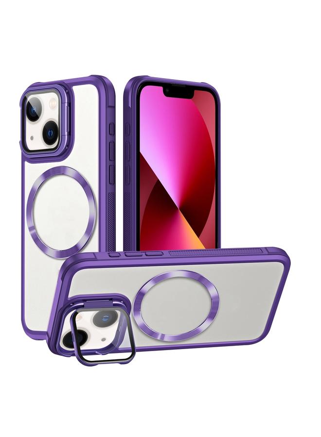 زبون جراب لهاتف iPhone 13 من Magsafe مصنوع من مادة TPU الهجينة المصنوعة من مادة CD-grain المصنوعة من الأكريليك - Image 1