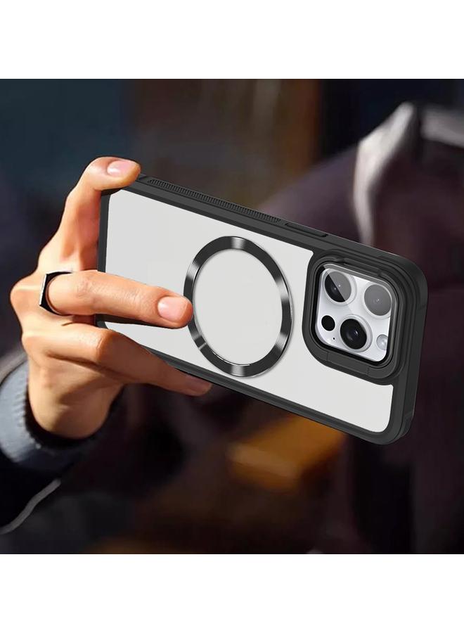 زبون جراب لهاتف iPhone 13 من Magsafe مصنوع من مادة TPU الهجينة المصنوعة من مادة CD-grain المصنوعة من الأكريليك - Image 2