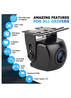 SHEZA STAR Universal Rear View Camera, AHD Backup Camera for Car, Stainless Bracket License Plate Backup Camera,IP69 Waterproof 145° Reverse, Back Up Camera for Cars,RV,SUV  - Image 3