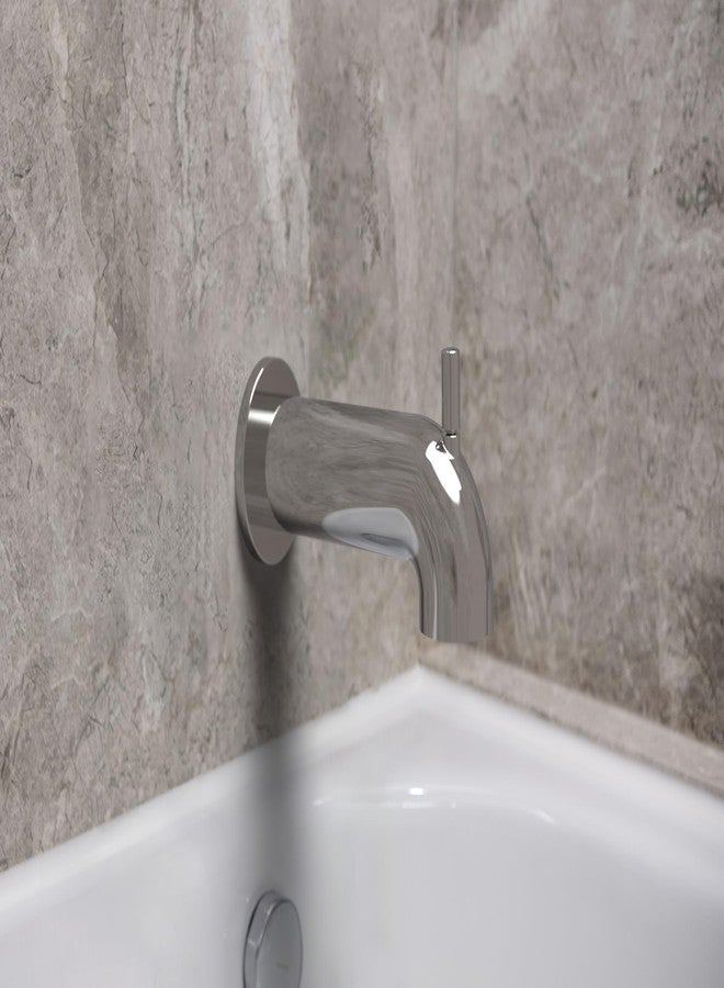 Olympia Faucets OP-640063 Extended 7" Combo Diverter Tub Spout in Polished Chrome - Image 2