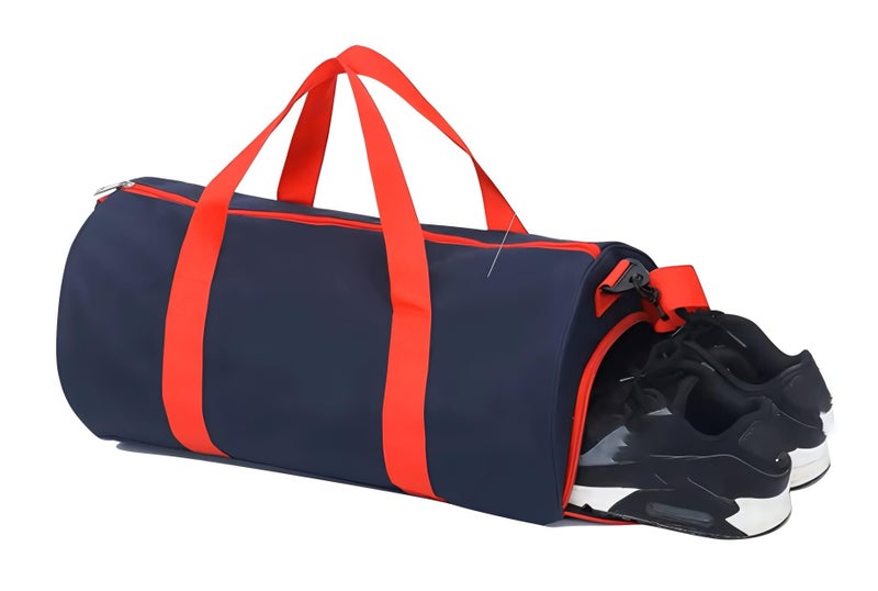 ACORMEK Gym Bag for Men and Women Travel Sports Duffel Bag with Shoes Compartment Adjustable Strap and Water Resistant | Workout, Exercise, Fitness |Kit |Sports Fitness Bag (Blue) - Image 1