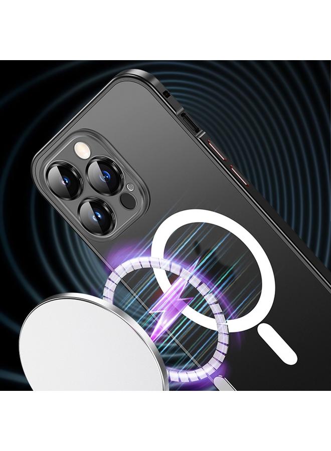 Zaboon Case For iPhone 13 Pro Spring Buckle Metal Frosted Magsafe Phone Case - Image 4