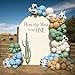 Vztipki 153 Pcs Green Cow Balloon Arch Garland Kit Sage Green Blue Brown Sand White and Cow Print Balloons for Farm Western Birthday Baby Shower and Cowboy Theme Party Decorations - Image 2
