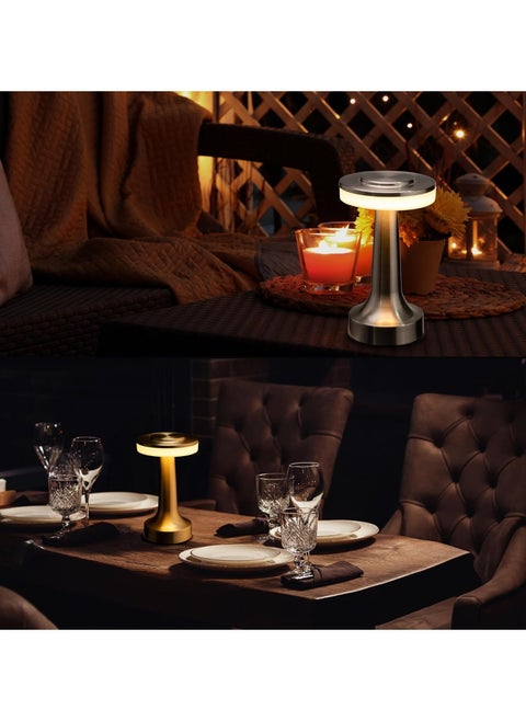 O'Bright Portable LED Table Lamp with Touch Sensor, 3-Levels Brightness, Rechargeable Battery Up to 48 Hours Usage, Night Light for Kids Nursery, Nightstand Lamp, Bedside Lamp (Gold)