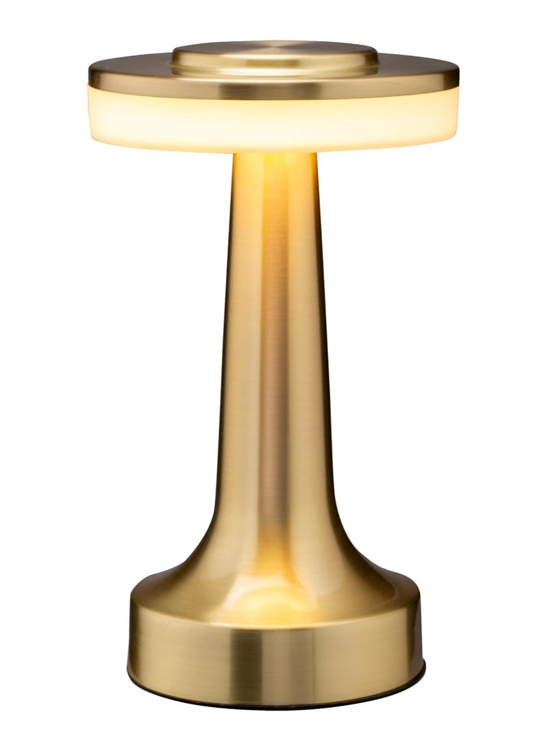 Generic - O'Bright Portable LED Table Lamp with Touch Sensor, 3-Levels Brightness, Rechargeable Battery Up to 48 Hours Usage, Night Light for Kids Nursery, Nightstand Lamp, Bedside Lamp (Gold) - Image 1