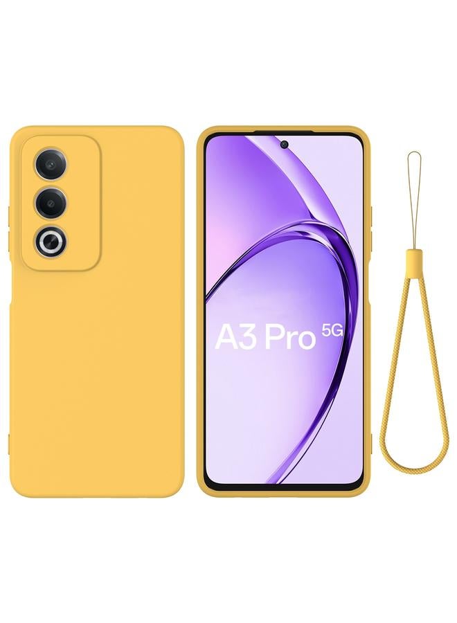 erorex Case For OPPO A3 Pro 5G India Pure Color Liquid Silicone Shockproof Phone Case - Image 1