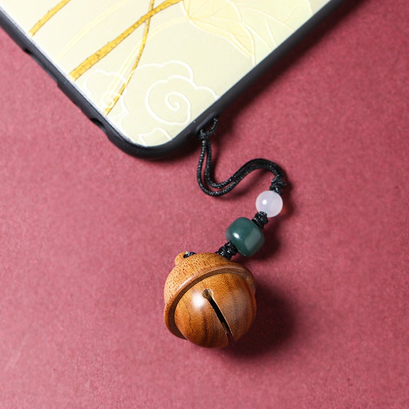Sandalwood Painted Wood Bell Simple Pendant Tassel Bell Pendant Bell Bracelet Bracelet Diy Jewelry Pendant - Image 4