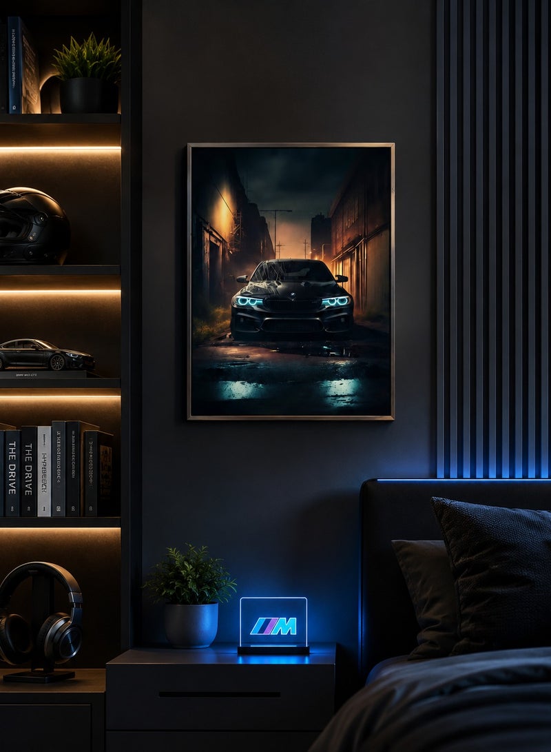 لوحة سيارة كانفس بإطار 30 × 40 سم – طباعة رقمية عالية الجودة لديكور غرف النوم والألعاب والمكاتب وغرف المعيشة وديكور الحائط العصري - Image 2