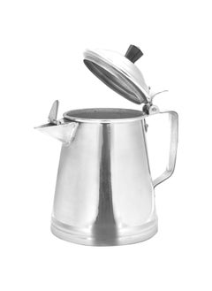 AL SANIDI Aluminum milk pot, Indian coffee pot, Silver, Size 13 Cm  - Image 3