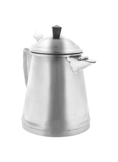 AL SANIDI Aluminum milk pot, Indian coffee pot, Silver, Size 13 Cm  - Image 1