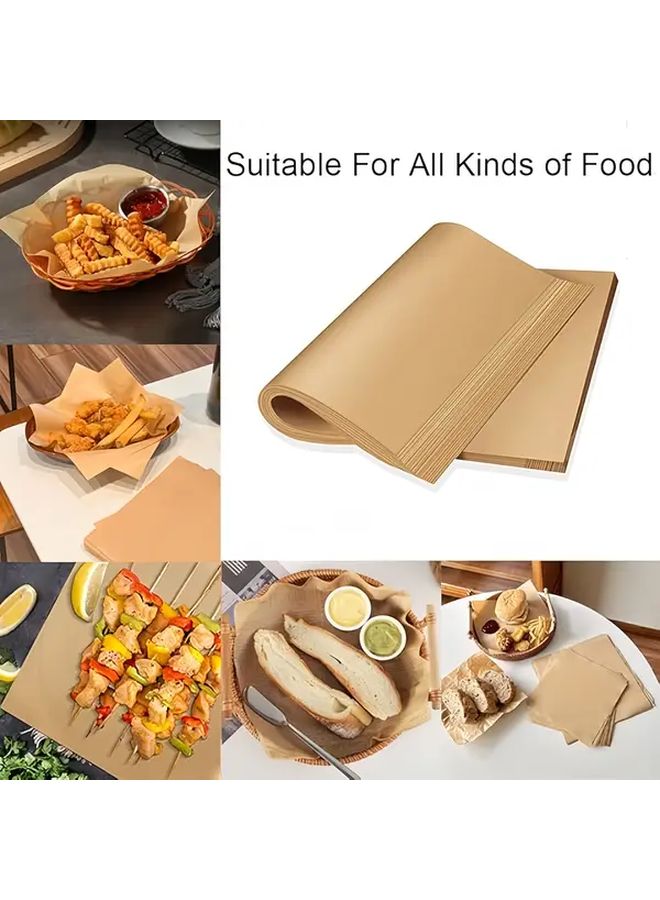 100pcs Non Stick Baking Paper 5.91x5.91 Inch for Cookies Air Fryer Oven Grill - Image 3