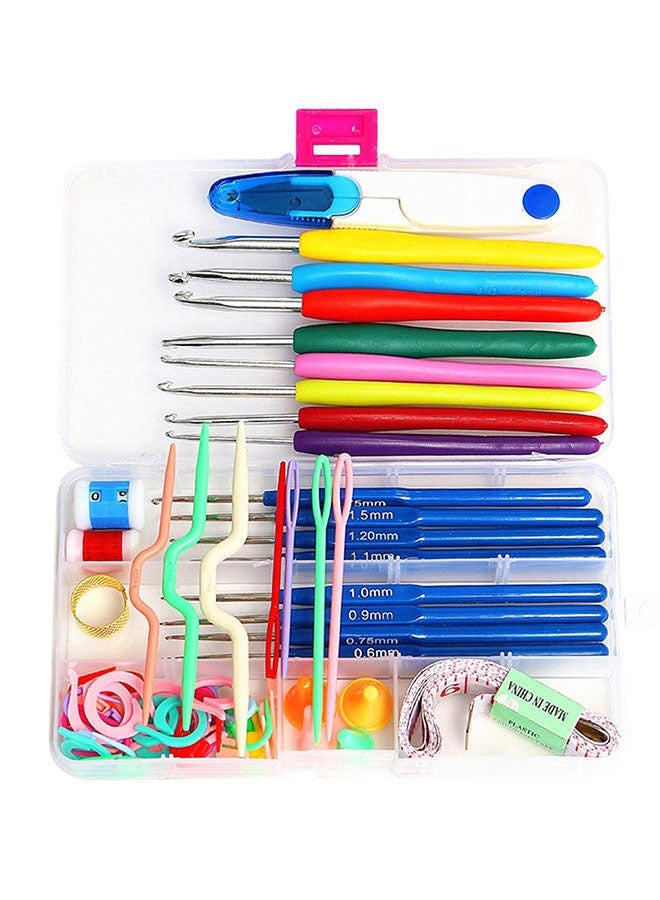 NIBEMINENT Magic Crochet Suit Sewing Knitting Tools Set Multicolour - Image 1