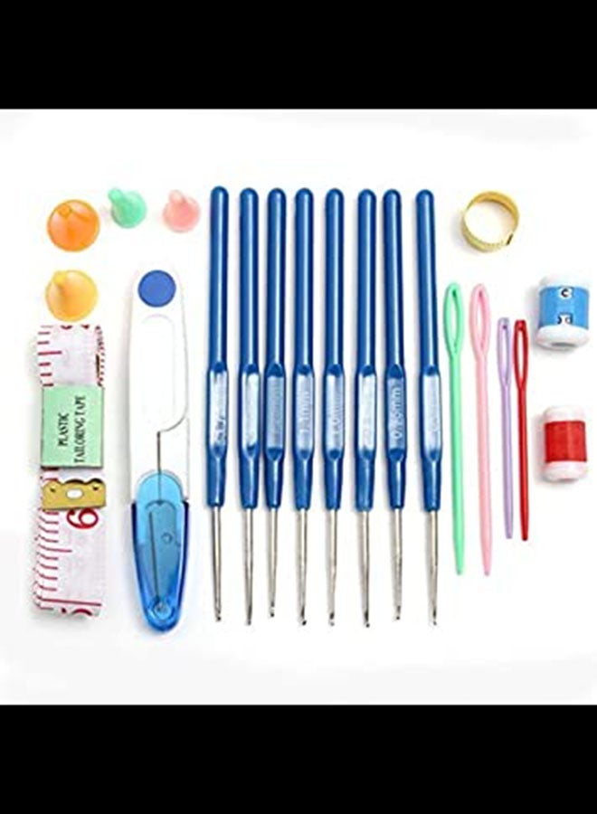 NIBEMINENT Magic Crochet Suit Sewing Knitting Tools Set Multicolour - Image 4