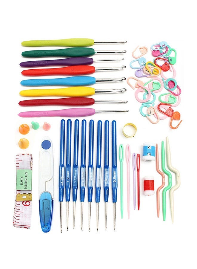 NIBEMINENT Magic Crochet Suit Sewing Knitting Tools Set Multicolour - Image 2