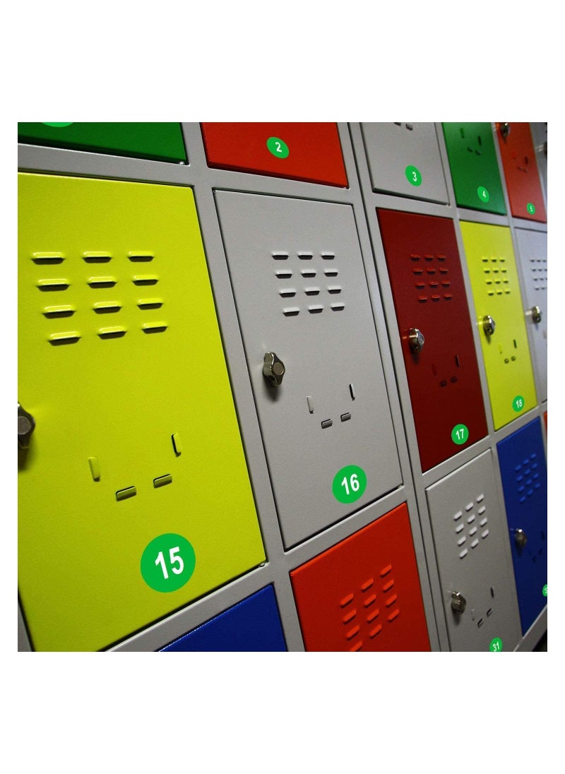 Generic - 10 sheets, with numbers from 1 to 50, A4 size, self-adhesive from the inside and outside, in green color - Image 1
