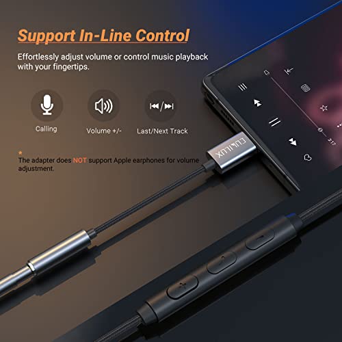 Cubilux USB C Headphone Adapter [96KHz/24bit DAC] Compatible with iPhone 17/16/15 Pro Max, iPad Pro 13/12.9/11, iPad Air 13/11, iPad 11/10, Type C to 3.5mm Audio Dongle - Image 4