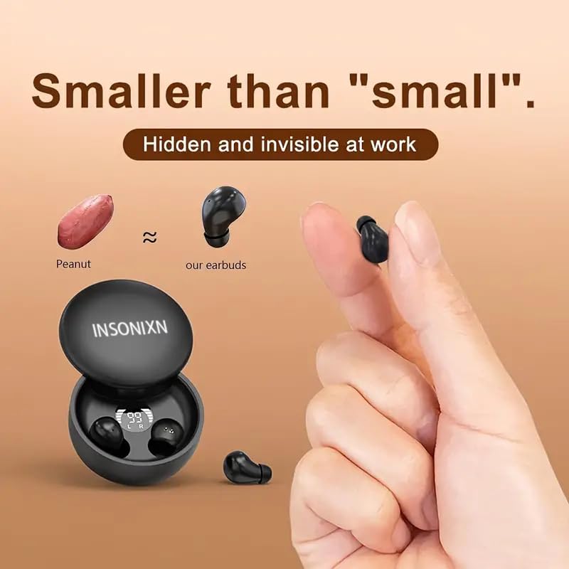 INSONIXN SK26 Sleep Earbuds for Sleeping, Wireless Bluetooth Earphone, Smallest Tiny Earbuds Hidden Headphones, White - Image 3